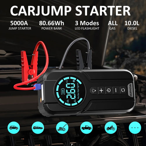 Arrancador de batería portátil para coche