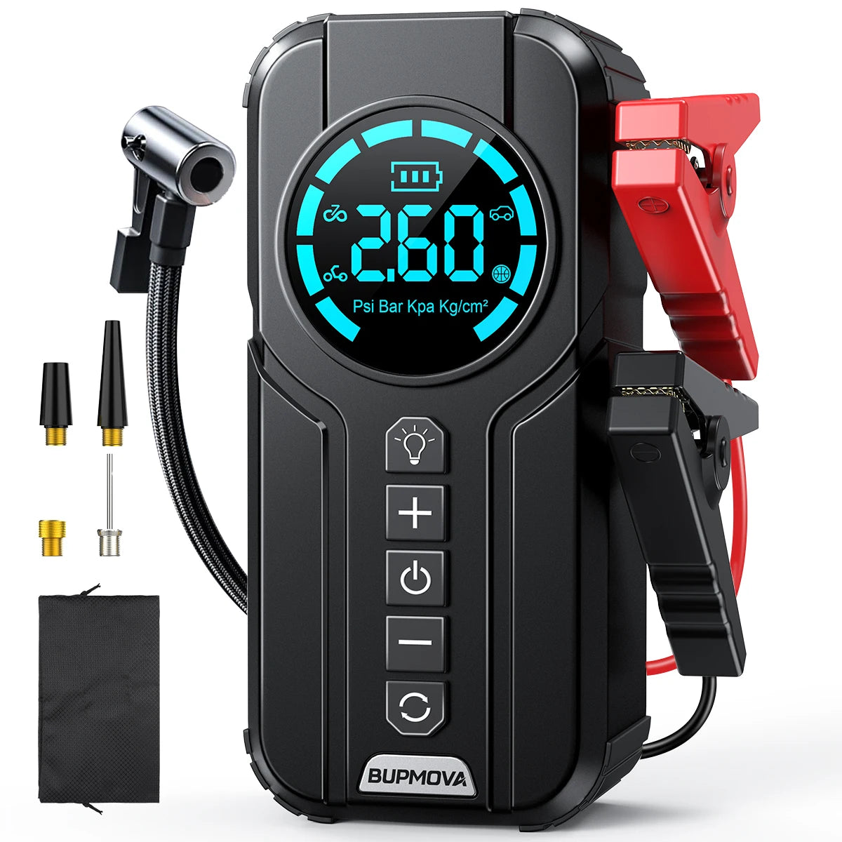 Arrancador de batería portátil 3 en 1 MotorNest